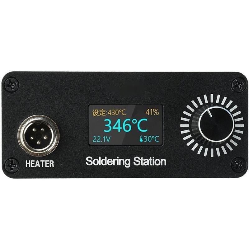 【A56X】T12 ポータブルミニデジタルはんだ付けステーシ - Soldering Station T12 Oled のレビューと価格