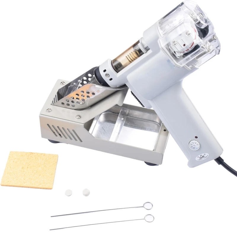 100W ダブル吸引ポンプ真空電動真空ポンプガンはんだ除去溶 - Desoldering Gun Vacuum Electric のレビューと価格