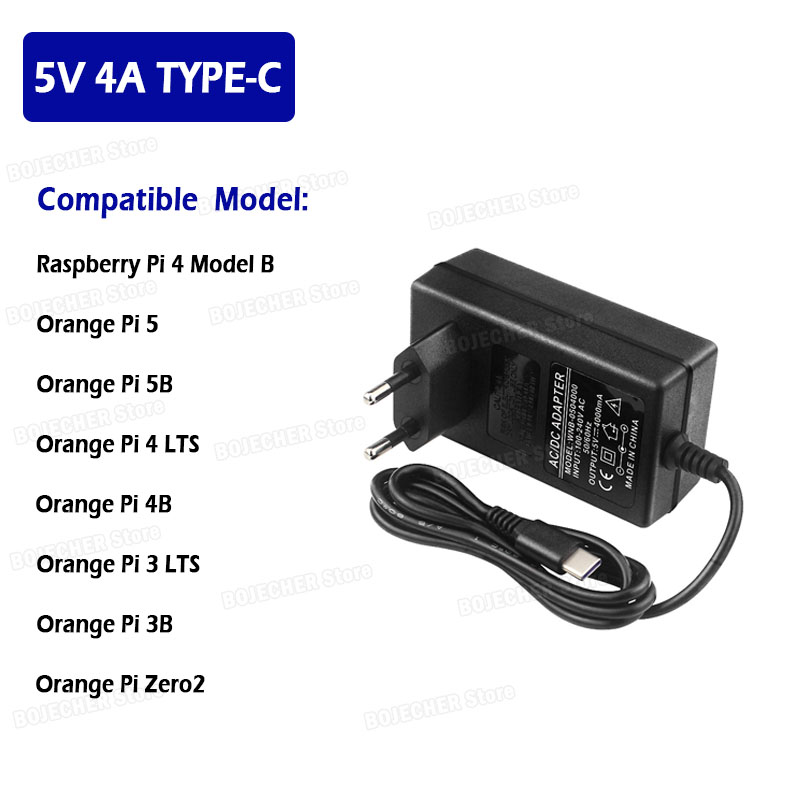 5V 4A USB C充電器 Raspberry Pi 4B - Banana Pi Bpi-M5 のレビューと価格