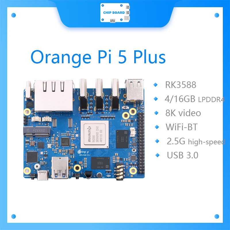 Orange Pi 5 plusシングルボードコンピューター - Orange Pi 5 Plus 16Gb のレビューと価格