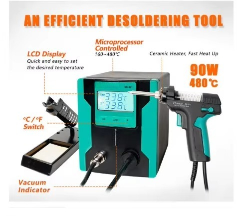 ESD安全対策済み SS-331H デジタル電動はんだ除去ポ - Desoldering Gun Vacuum Electric のレビューと価格