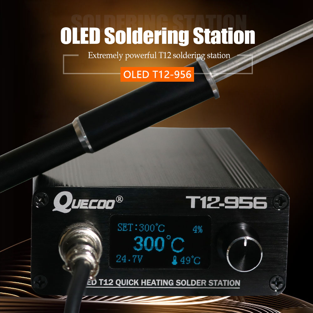 QUECOO T12-956 はんだ付けデジタルステーション - Soldering Station T12 Oled のレビューと価格