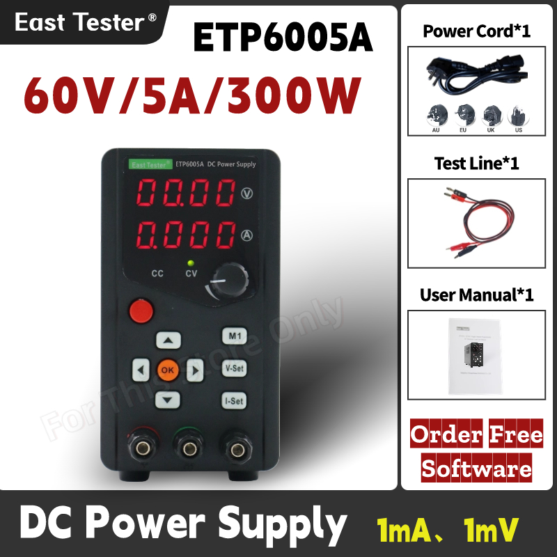 プログラム可能なDC安定化電源、シングルチャンネル、4つのL - Programmable Dc Power Supply 60V 5A のレビューと価格